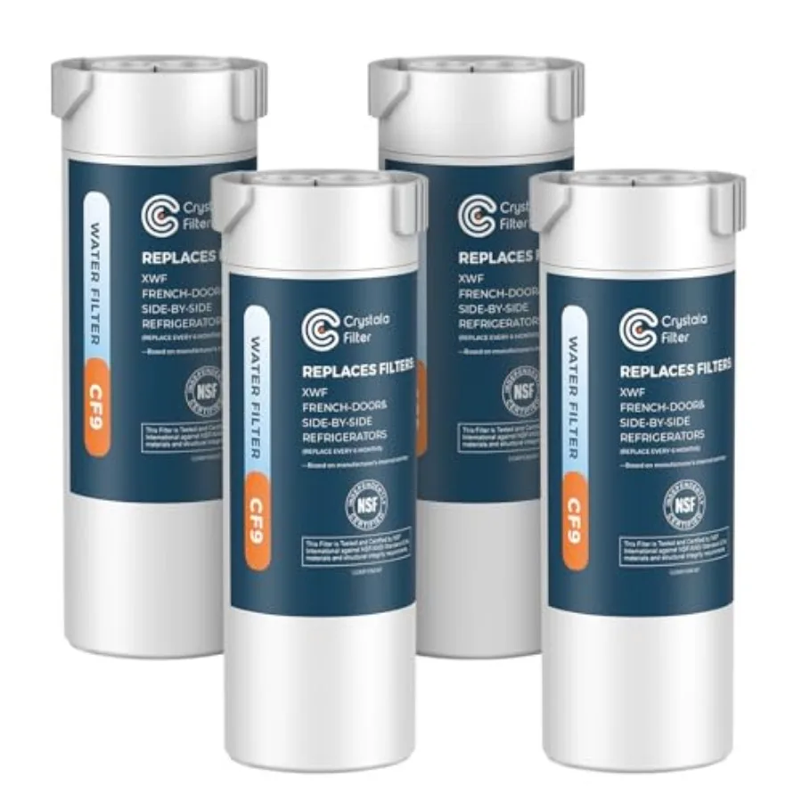 

XWF Water Filter Compatible with GE XWF Refrigerator Water Filter 4 Pack Not XWFE