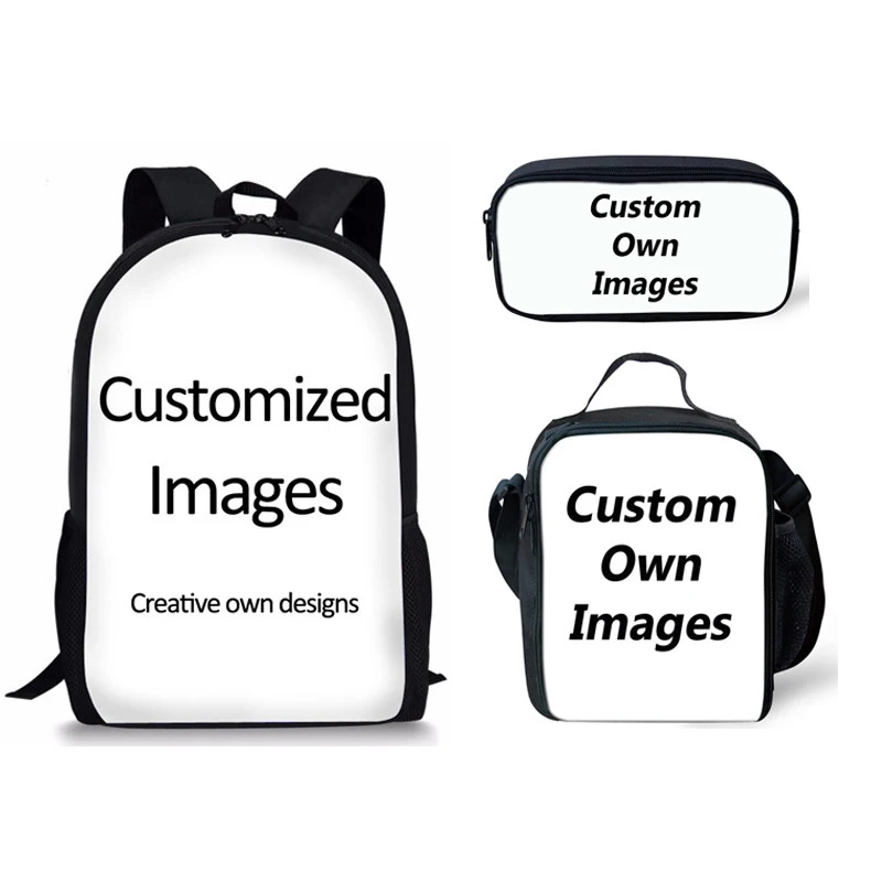 

Belidome Brand Custom Design 3Pcs School Bags Set for Teen Boys Girls Schoolbags Backpack for Student Bookbag Mochila Infantil