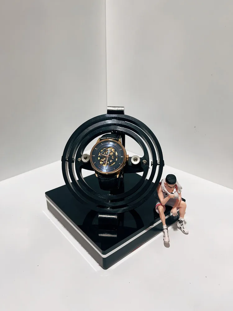 Mini Watch Winder For Mechanical Watch Auto Winding Silent Non‑Magnetic Unique Design Automatic Watch Rotator