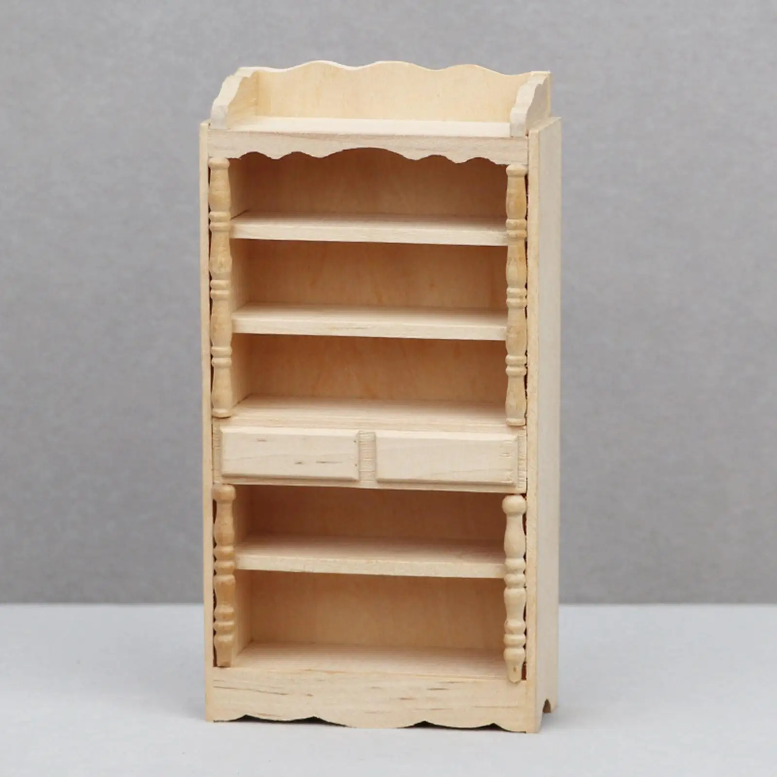 

Dollhouse Cabinet Kids Pretend Toys 1:12 Scale Miniature Cupboard for Dollhouse Photo Props Diorama Miniature Scene Accessories