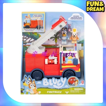 Desenhos Animados Bluey Anime Action Figure, Estátua do modelo do carro, Boneca Colecionável, Ornamento Criativo, Decoração de mesa