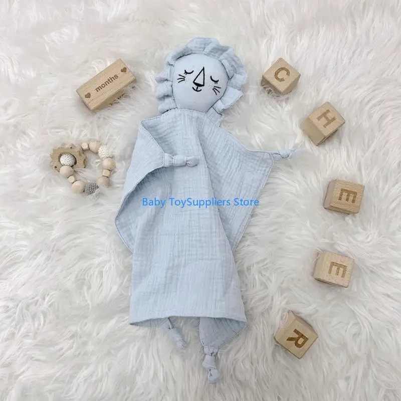 

R1WF Baby Comforters Blanket Gentle & Comfortable Soothing Towel Animal Shapes Blanket for Nurseries Strollers Car Seats