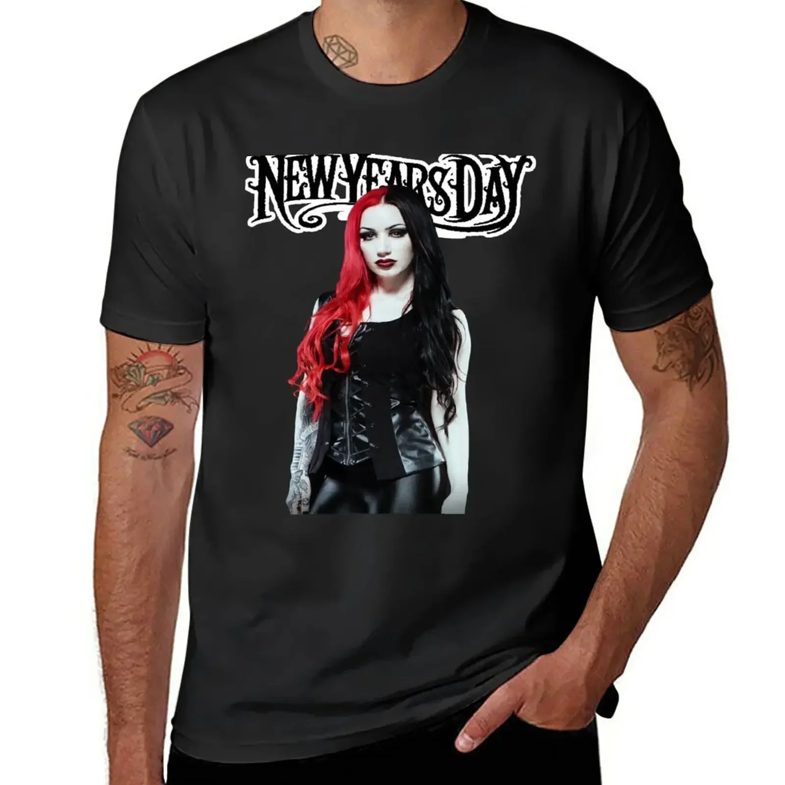 Ashley Costello - New Years Day T-Shirt cute tops summer tops sublime T-shirts for men cotton