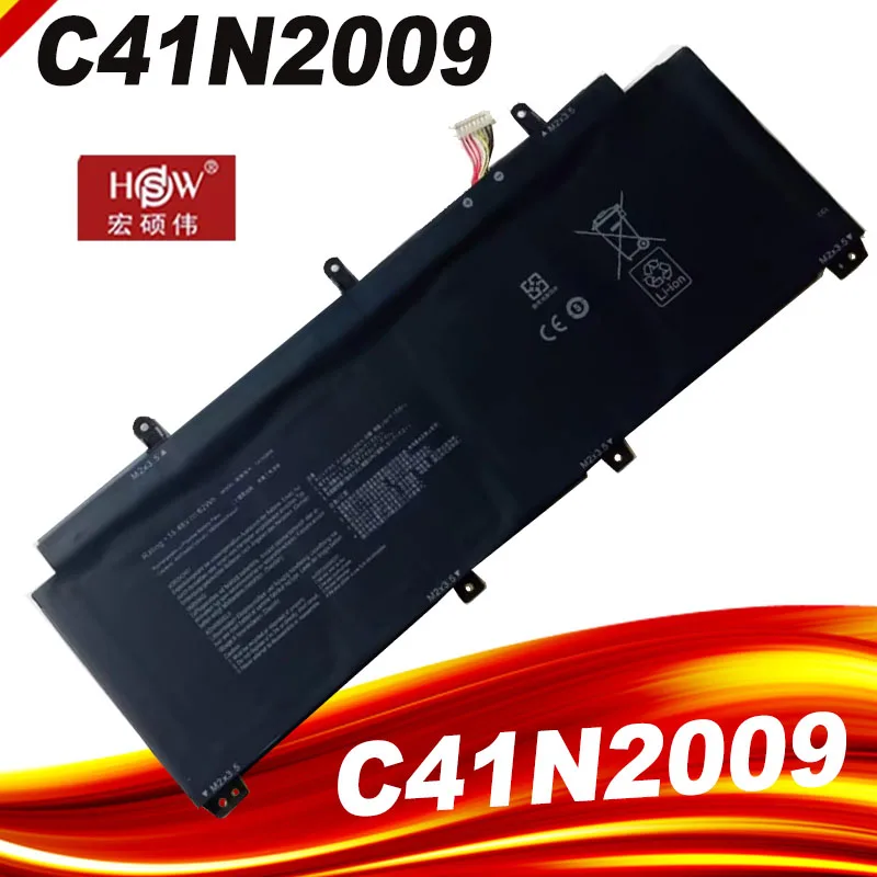 C41N2009 Laptop Battery For ASUS ROG Flow X13 PV301 PV301QH GV301 GV301Q GV301QC GV301QE GV301QH GV301RA GV301RC 62WH