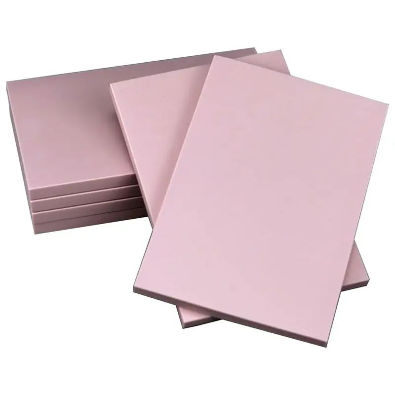 AS60-Carving Blocks Pink Rubber Carving Linoleum Blocks For Printmaking And More Crafts 6 Pack