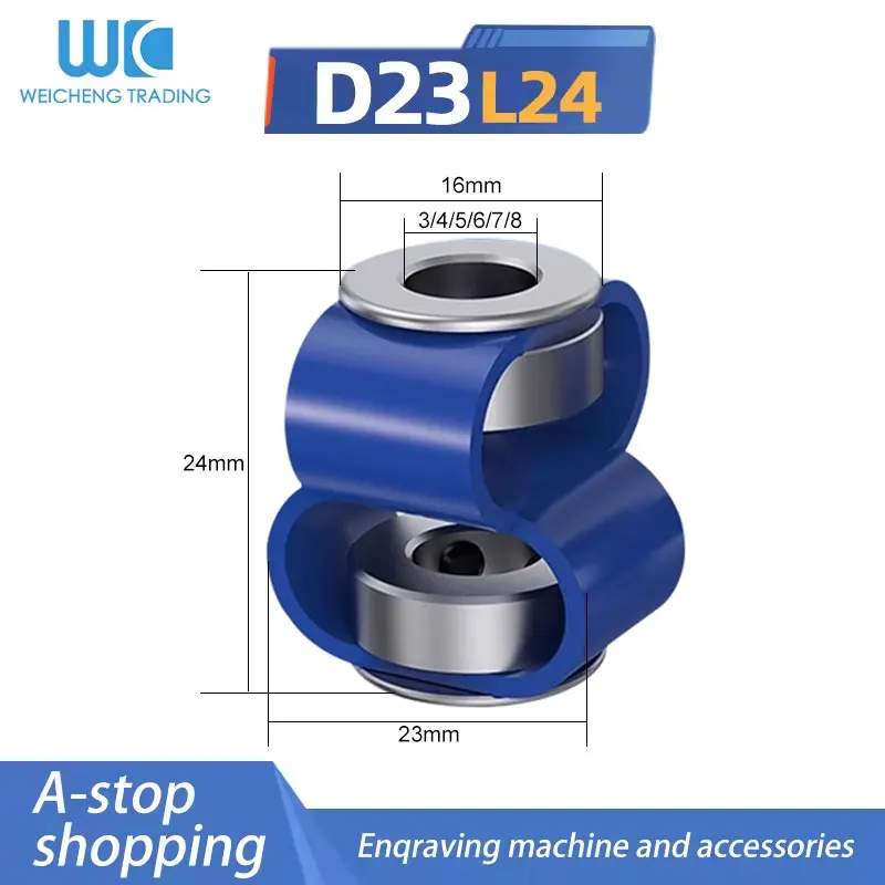 1PC D23 L24 8 Word Encoder Coupling Rubber Flexible Stepping Motor Servo Motor Screw High Torque Flexible Coupling