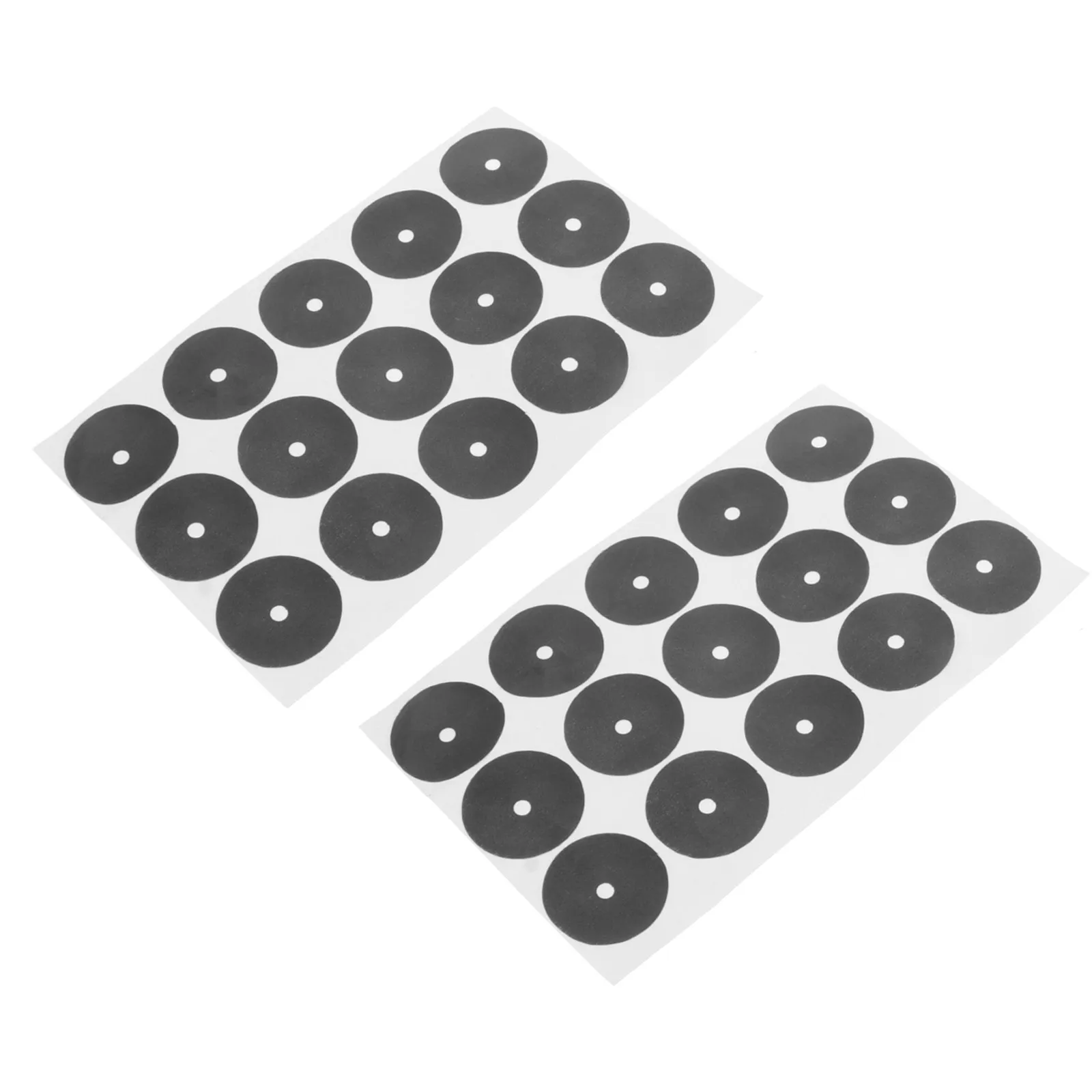 

2 Sheets Snooker Marking Dot Black Billiard Table Maker Self-Adhesive Woven Cloth Pool Table Marking Spots for Daily Play
