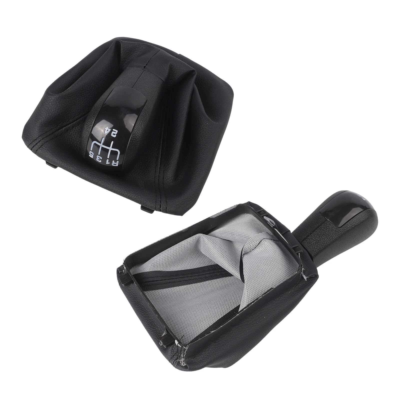 

5 Speed Gear Shift Knob Gearbox Cover Automotive Interior Leather Boot Easy Installation Stable Characteristics High Reliability