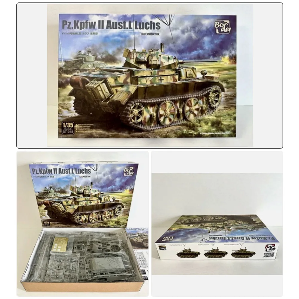 

Border BT018 1/35 Scale German Pz Kpfw II Ausf L Luchs Late Production Tank Vehicle Plastic Model Building Kit Hobby Craft