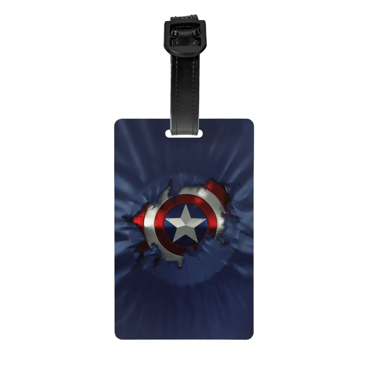 Custom Captain America Luggage Tag Privacy Protection Baggage Tags Travel Bag Labels Suitcase