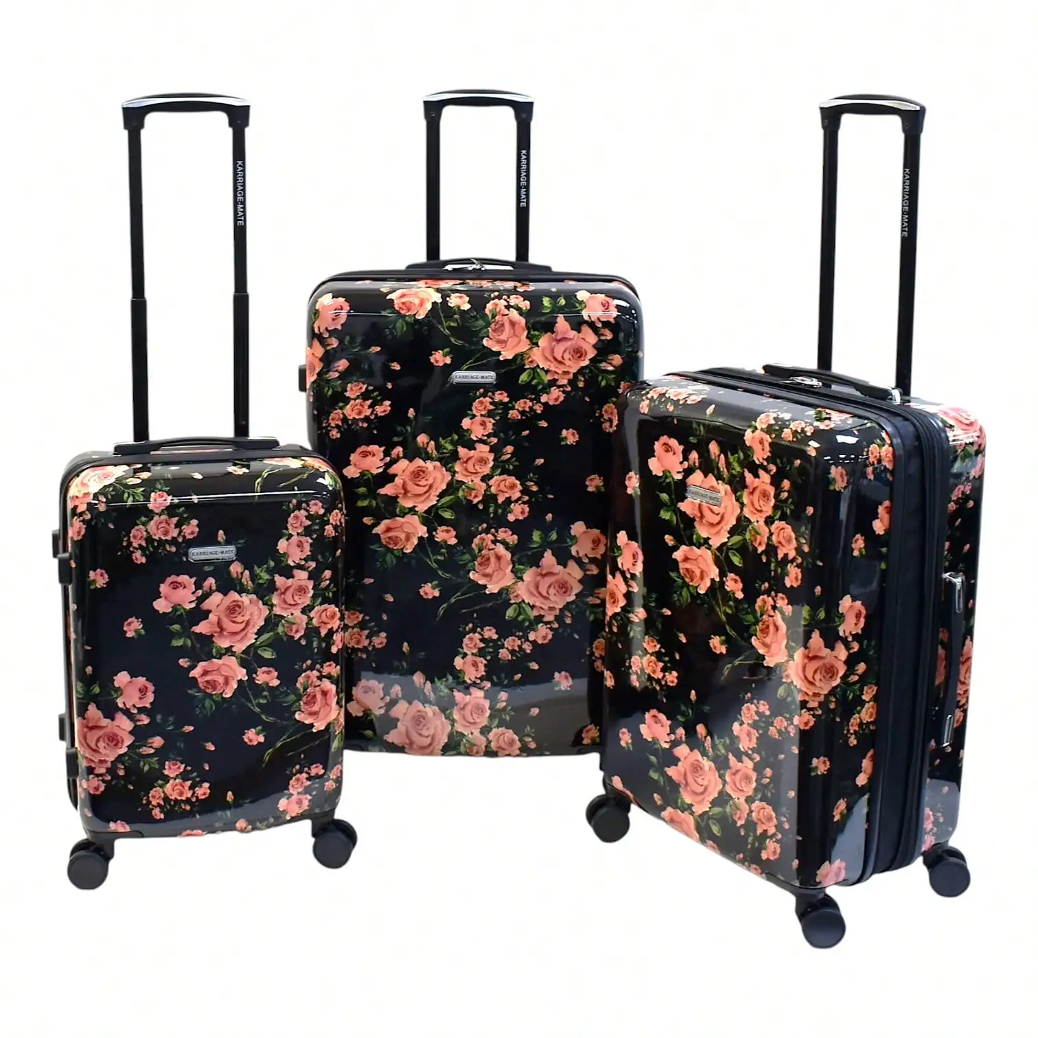 Karriage-Mate 3-Piece Expandable Hardside Luggage Set With Spinner Wheels, PC Material, 20