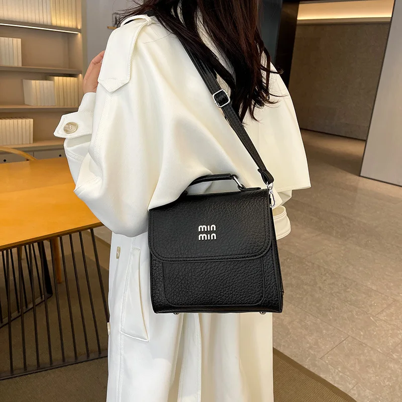 

2025 Vintage Backpack & Crossbody Bag, Monogram Small Square Purse for Women, Adjustable Strap Multi-use Stylish