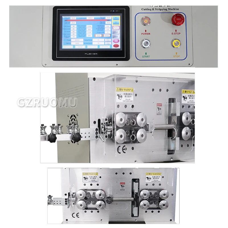 Computer Wire Cutting Stripping Peeling Machine – AWG 1-95m㎡ Automatic Wire Cutter Stripper (Cutting Length 0-200mm), SWT508-M