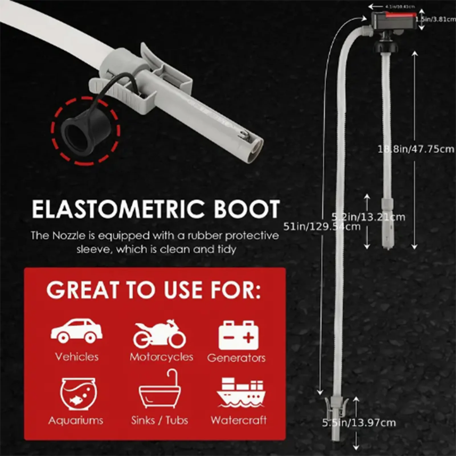 Portable Electric Transfer Pump Extractor Extractor Oil Fluid Water Extraction Fit for Kitchen Bathroom RV