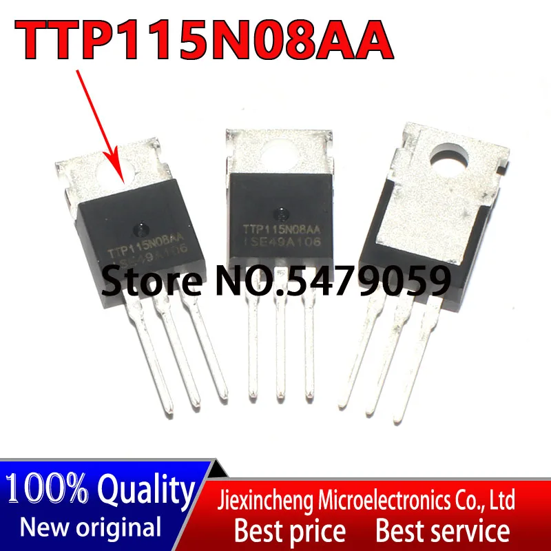 10pcs TTP115N08A 115N08A TTP115N08AA TTP115N08 85V/115A TO-220 MOSFET New original