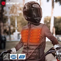 Men Women's Winter Warm Windproof Motorcycle Jacket USB Electric Heating Vest Temperature Controlled 3 Levels No Battery Cotton