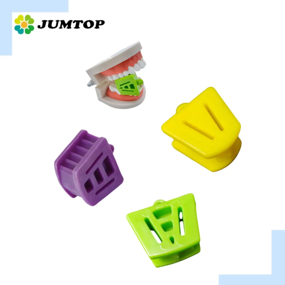 3-Size Dental Occlusal Bite Blocks - Large/Medium/Small Rubber Mouth Props for Orthodontic Procedures