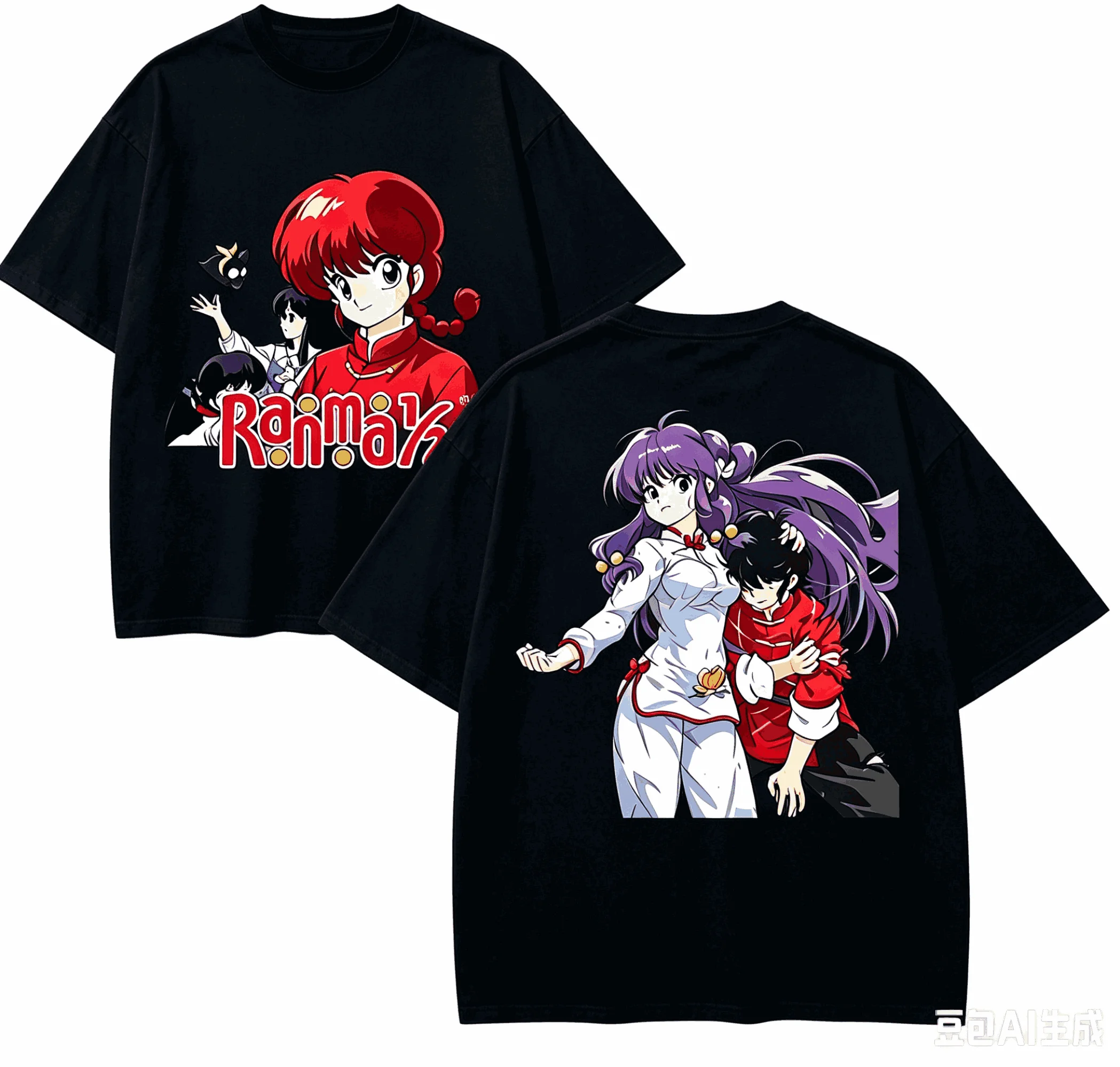 Ranma 1_2 Anime Lover T-shirt Harajuku Cotton New Model High Street Retro Fashion Unisex Oversized high quality hot product soft
