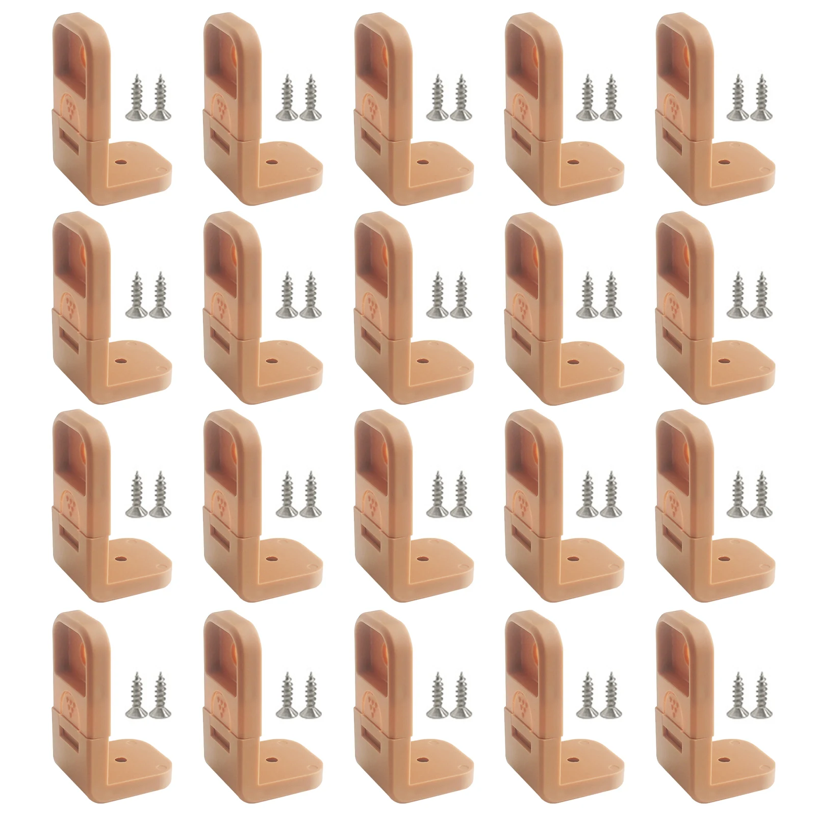 

20pcs Drawer Lock Children Protection Baby Safety Lock Drawer Latch Cabinet Door Lock Limiter Children Security Plastic Locker