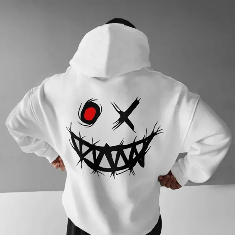 Conspiracy Funny Cartoons Tops Mens Fashion Crewneck Clothes Hip Hop Fleece Warm Clothing Street Oversized Mens Sweatshirts