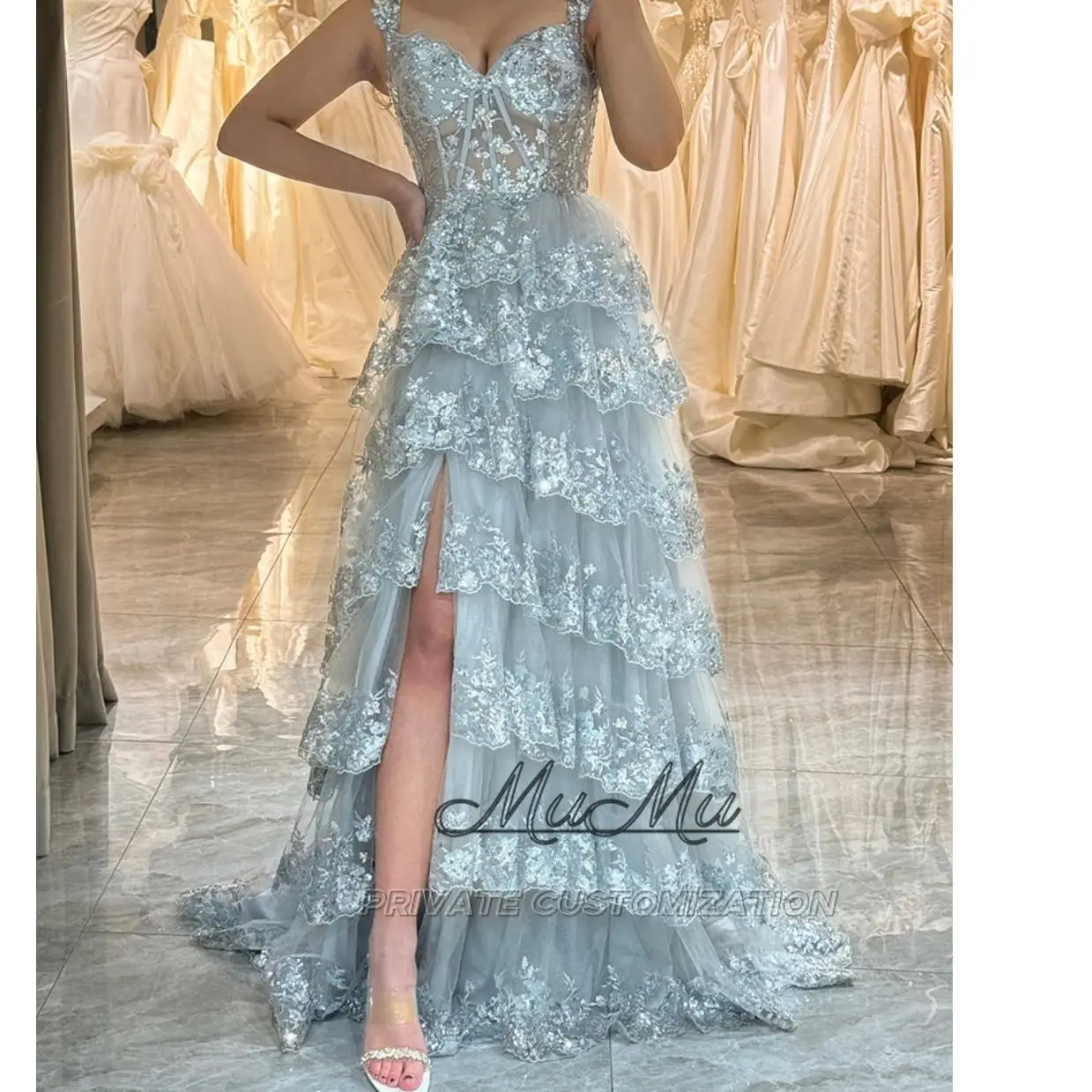 

MuMu Customized Elegant Party Dresses 2025 for Wedding Dresses Sparkly bride Dresses Birthday Dress Wedding Dresses Large Sizes