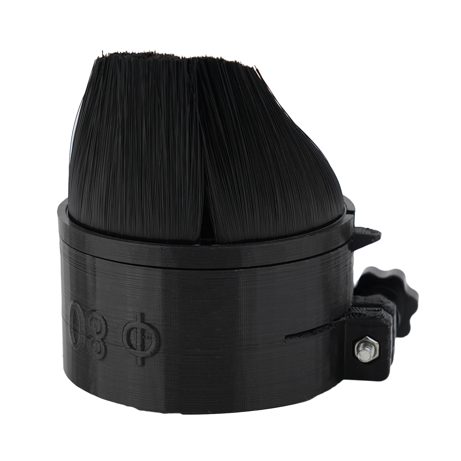 1PC CNC Spindle Dust Brush With Vacuum Port Detachable Brush Fits 52mm 65mm 80mm Spindle For Router And Engraving Machine