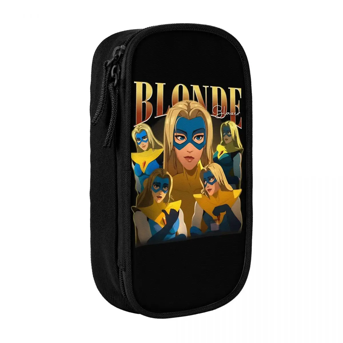 

Blonde Blazer Vintage 90s Pencil Case Fashion Dispatch Game Pen Box Bag Kids Big Capacity School Supplies Gifts Pencilcases