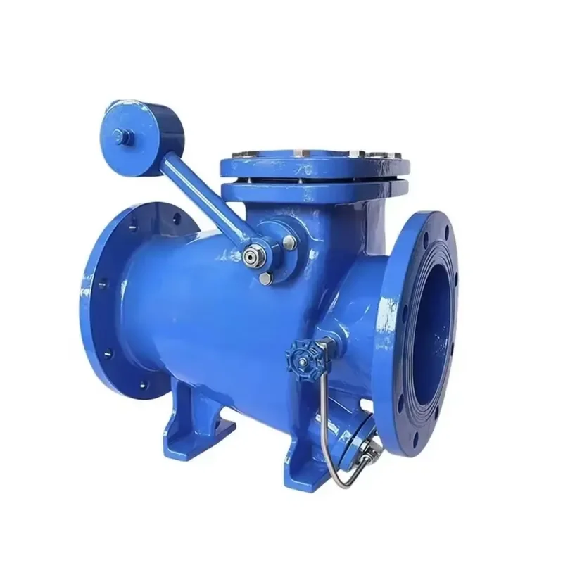 HH44X Flanged Connection Hydraulic Micro-Resistance Slow-Closing Silencing Check Valve Heavy Hammer Type for Water Pump