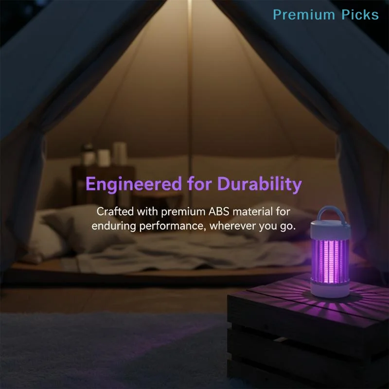 portableRechargeable Mosquito Killer Lamp With Night Light Mode Safe & Silent For Pregnant Women & Baby