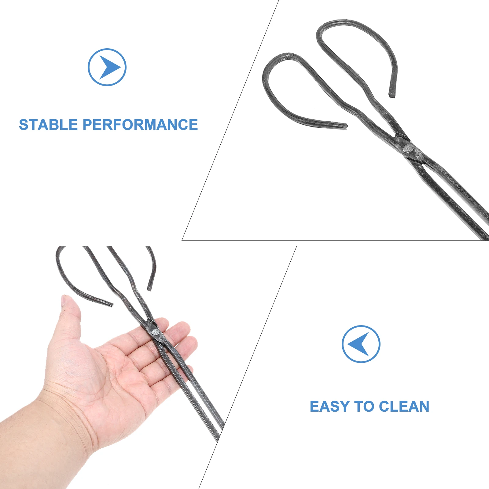 

Grill Charcoal Fireplace Tongs Barbeque Clamp Implements Tweezers Bbq Grilling Black Barbecue