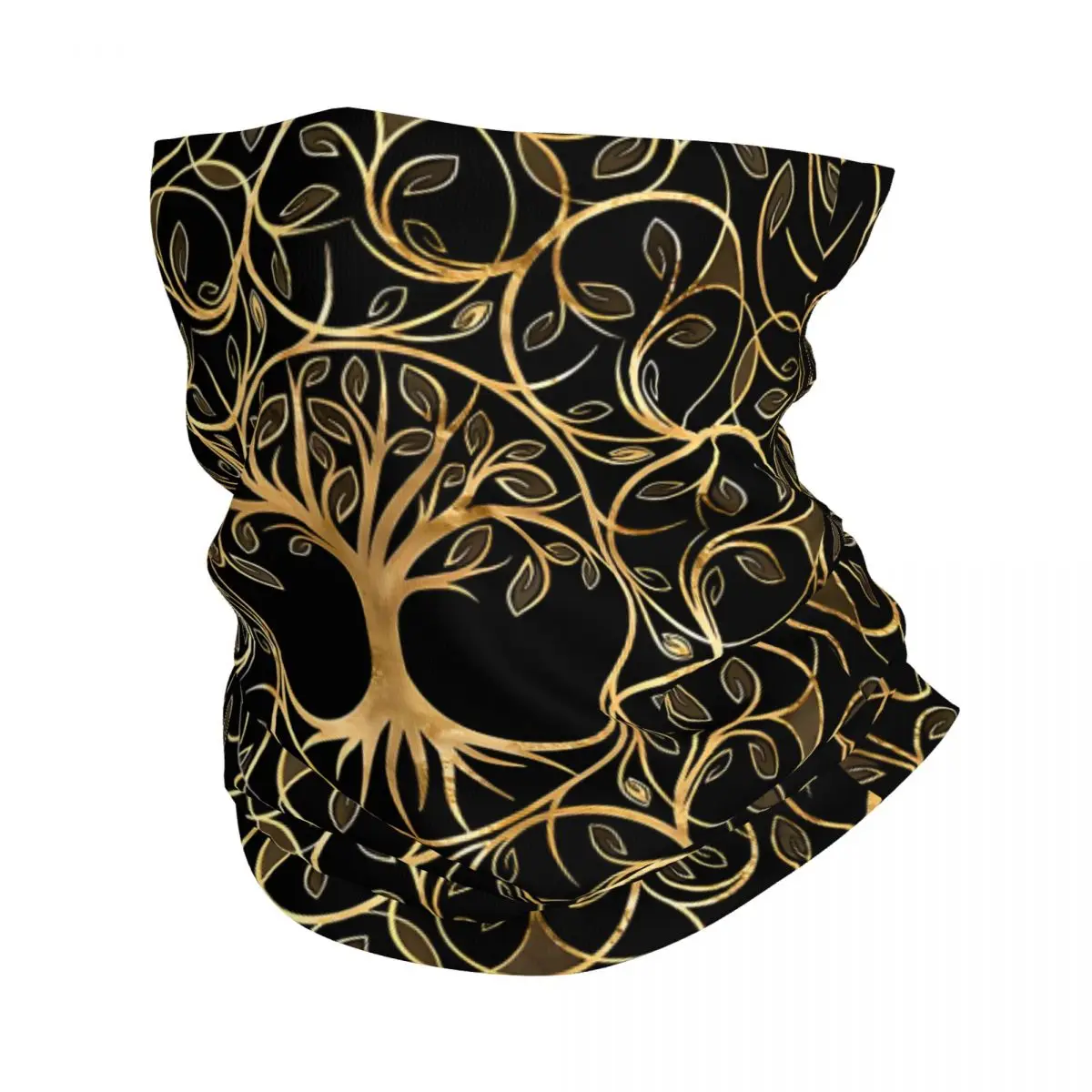 Tree Of Life Yggdrasil Mandala Thin Wrap Scarf Bandana Neck Gaiter Face Cover Headband