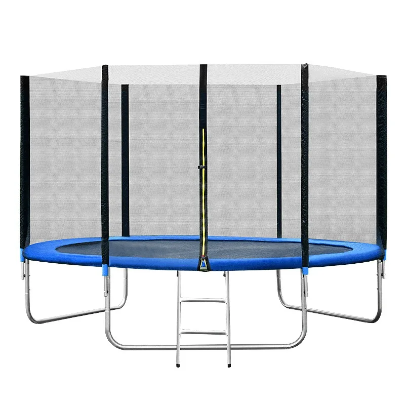 Outdoor Large Fitness Trampoline—16-Foot Diameter (4.88 Meters) with Safety Netting and Ladder, Ideal for Fitness Training