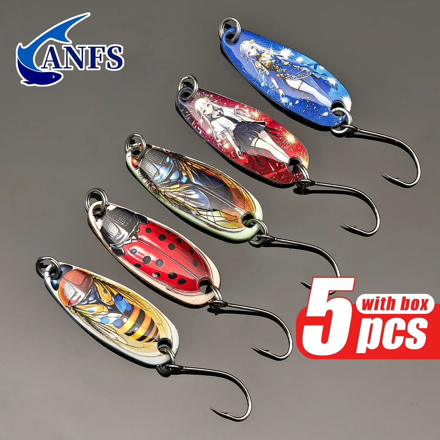 Anfs 5Pcs Spoon Fis… - image