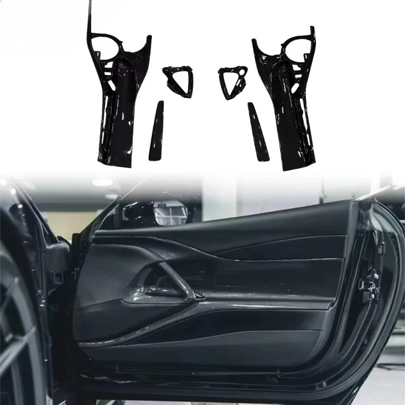 For Ferrari 812 High Quality Dry Carbon Fiber Inner Door Panel Door Card Trim Interior Replacement Auto Parts Precision Fitment