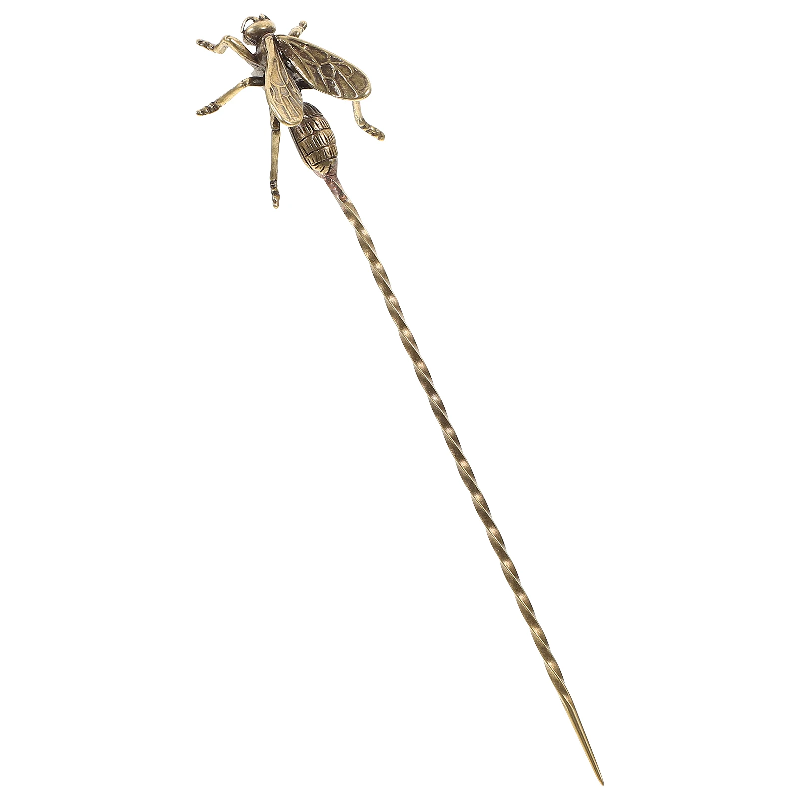

Needle Brass Teaware Accessory H crafted Miniature Model Display Piece Tea Ceremony Tool Hairpin
