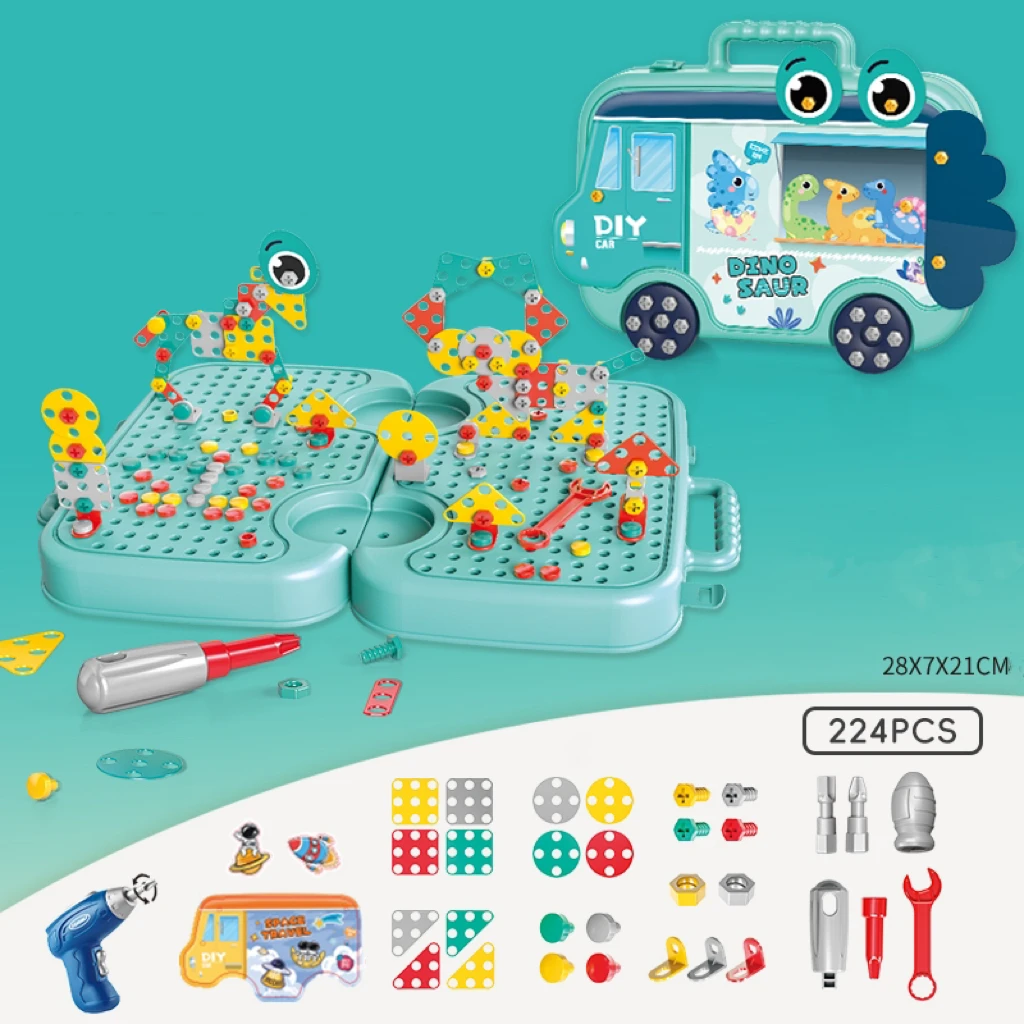 Children Screw Assembly and disassembly assembly kit electric drill baby hands benefit intelligence toys