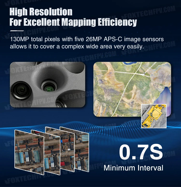 3DM Air 130 MP totale pixels Professionele antenne schuin voor mapping-mapping