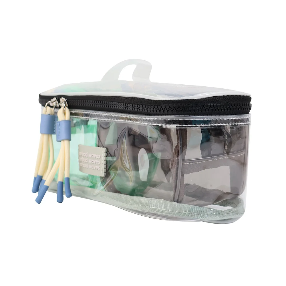 Transparent Cosmetic Bag PVC Women Zipper Clear Makeup Bags Beauty Case Travel Make Up Organizer Storage Bath Toiletry Wash Bag