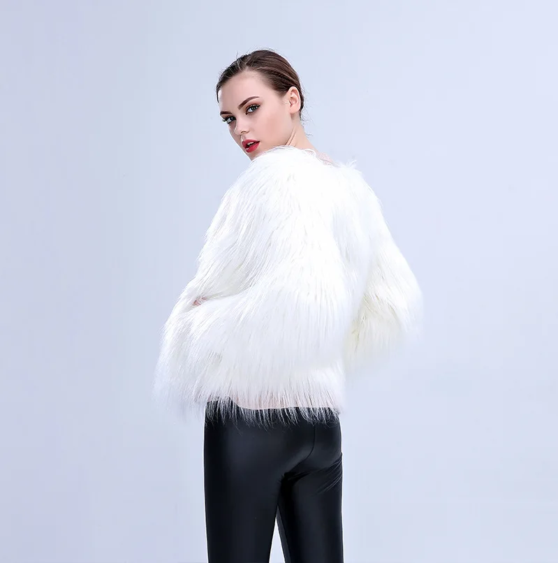 Fur Coat Women's Christmas Led Halloween Nightclub Dance Costume Lamb Wool Coat
