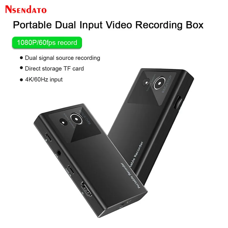 HDMI DP H.264 Video Capture Recorder Device 1080P 60 StandAlone Camera HDMI Game Video Capture Box For Andriod Phone iPhone15