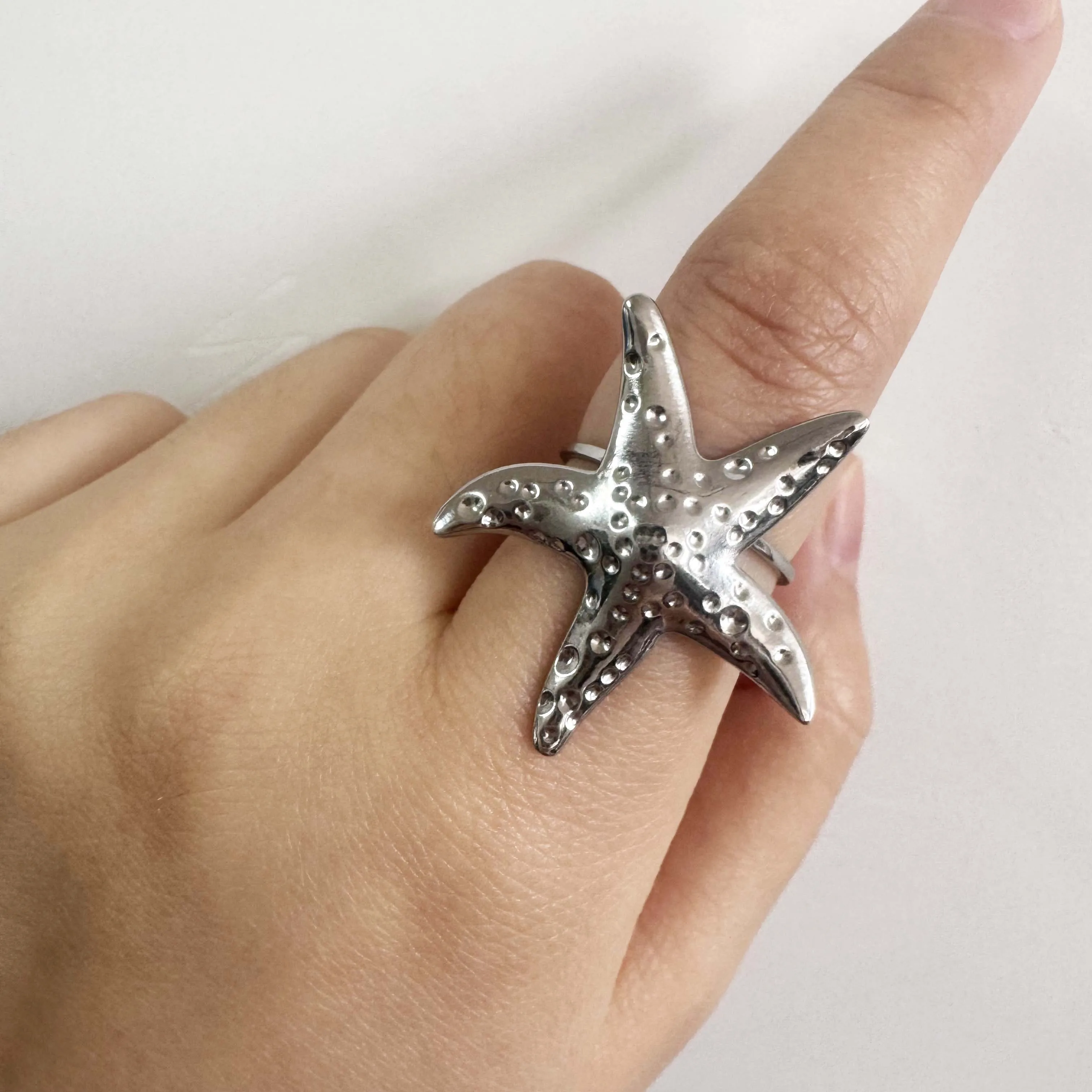 Unisex Stainless Steel Irregular Multi-Layer Ring