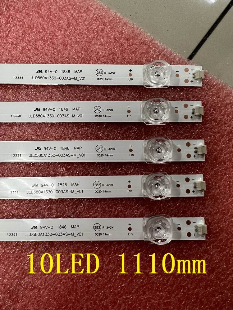 LED Backlight strip 10LED for 58R6E 58H6550E 58DUS83 H58AE6100 H58A6100 H58AE6000 H58AE6100UK HZ58A55 JL.D580A1330-365AS-M_V02