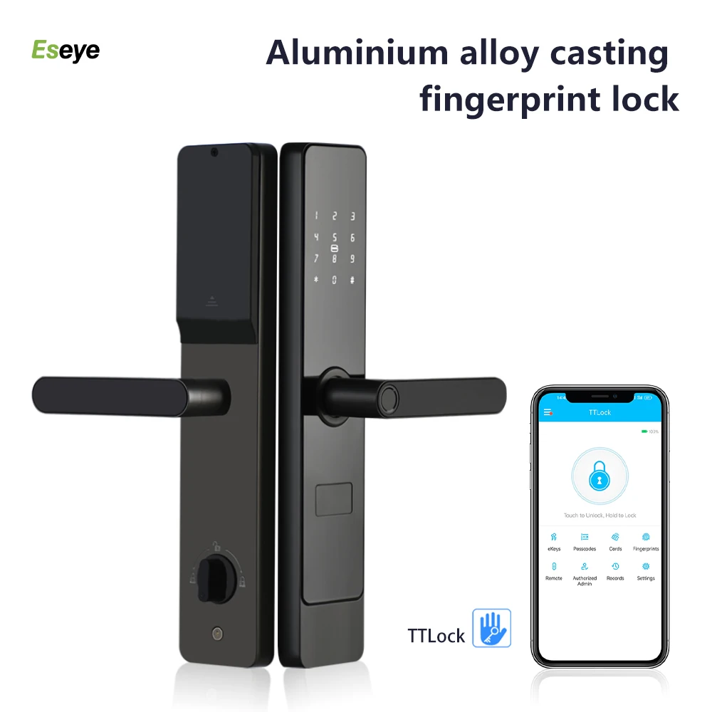 Smart Lock Aluminum Wood Steel Stainless Steel Brass Door Lock Apartment Hotel Management Memory Card