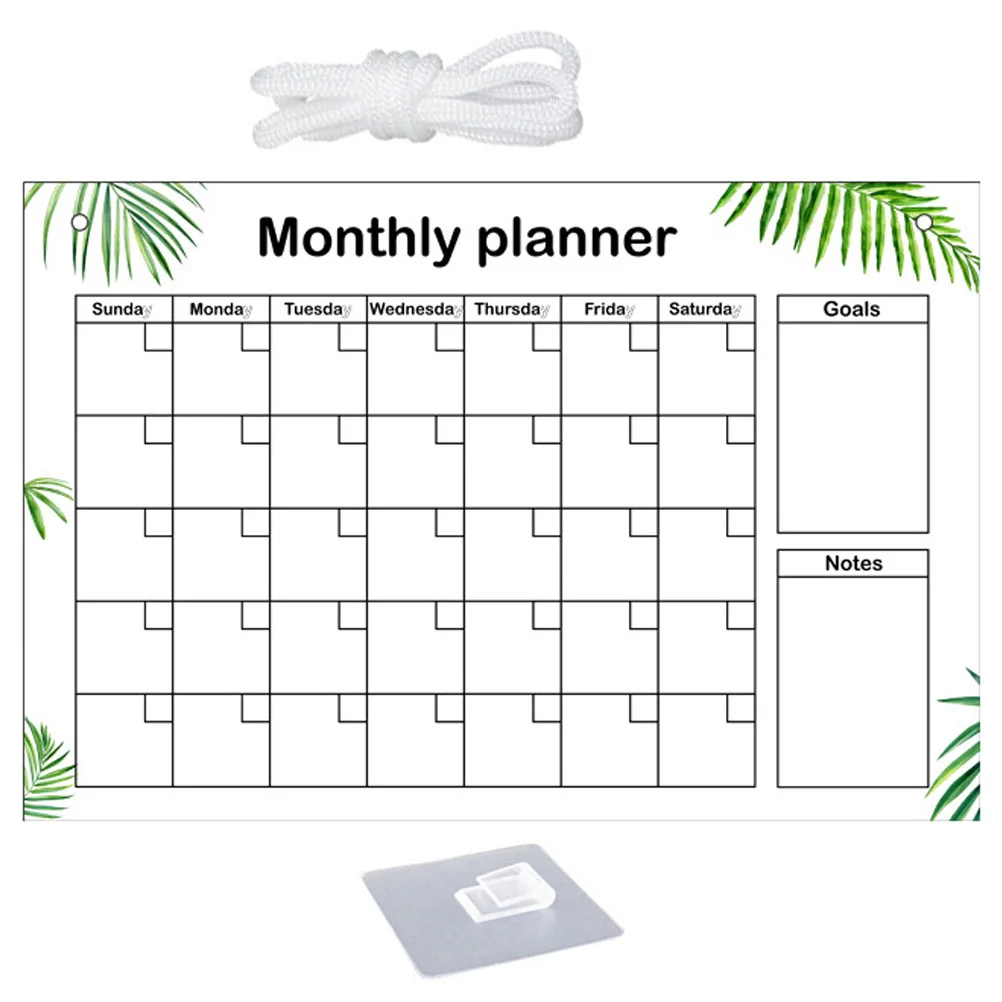 

Monthly Planning Note Board Creative Memos Boards Writing Pad Erasable Notepads Clear Massage Useful Handwritten Message