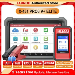 N LAUNCH X-431 PRO3 V+ ELITE Professional Car Diagnostic Tool Automotive Scanner Auto Scan Tools SmartLink C Free Shipping New