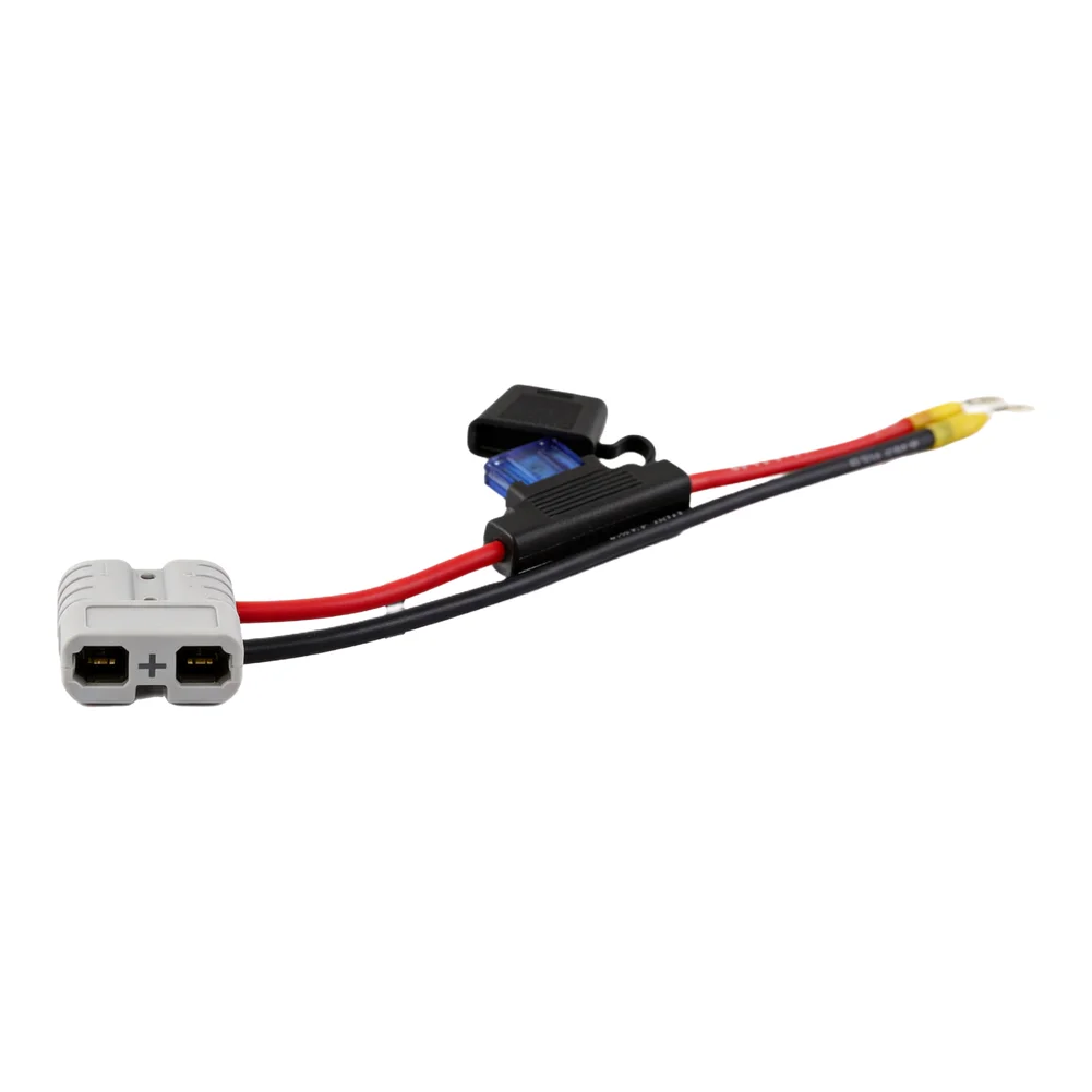 8AWG 50Amp Extension Cable 30cm Twin Core Automotive Wire with Seamless Connection and M8 Terminal Bolts for Anderson