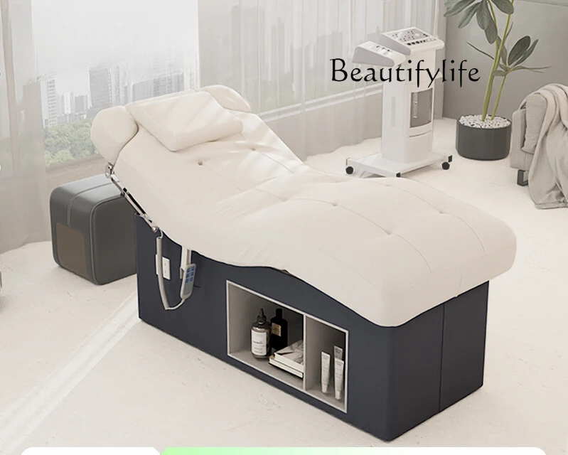 Electric Lift Beauty Care Bed Latex Medical Massage Physiotherapy Wash Bed for Beauty Salon