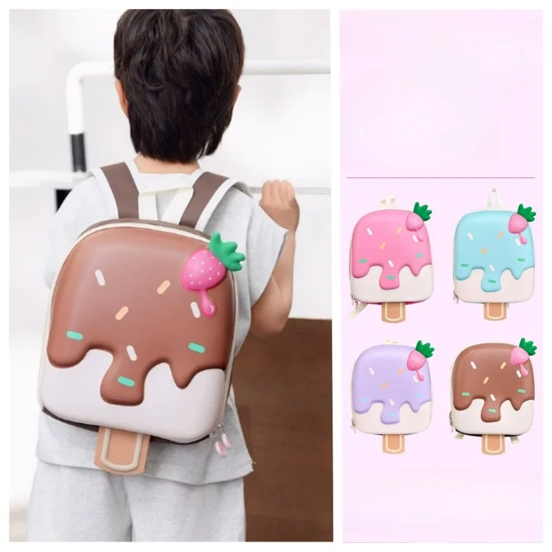 

New cute trend children's shoulders backpack cute kindergarten schoolbag baby girls boys lightweight dessert bag