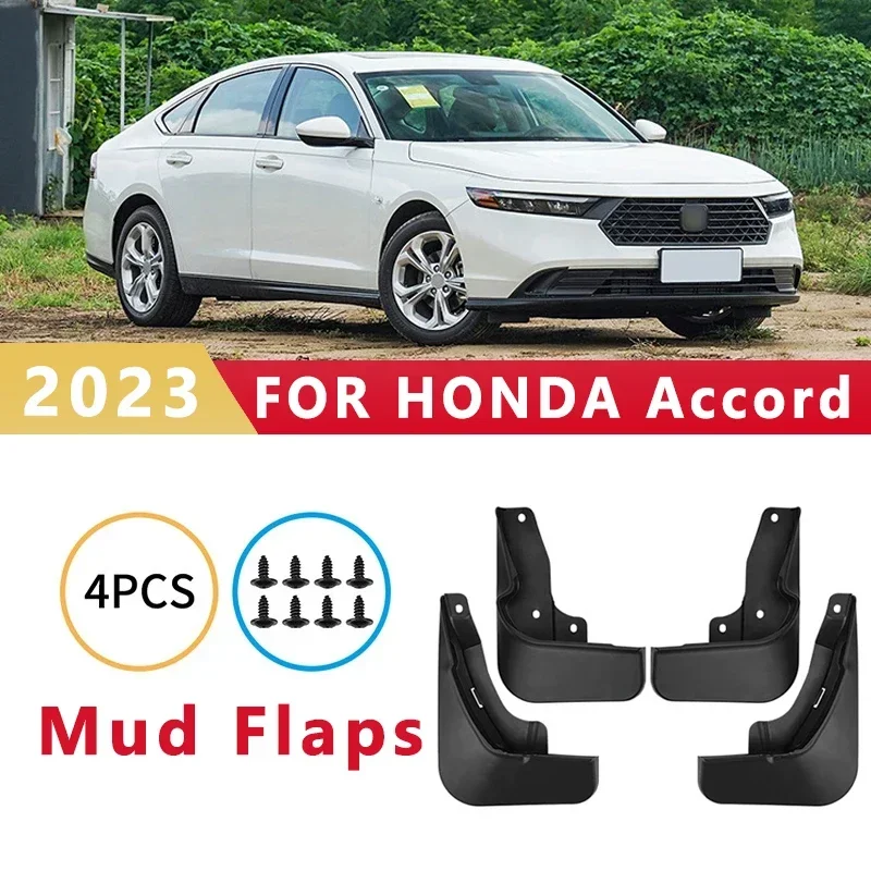 Mud Flaps Fit for HONDA Accord 2023 Mudguards Tire Fenders Splash Proof Accessories Wheel Guards 4ps