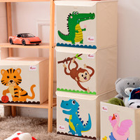Foldable Storage Box Cartoon Animal Folding Large Laundry Basket Sundries Children Clothes Toys Book Storage